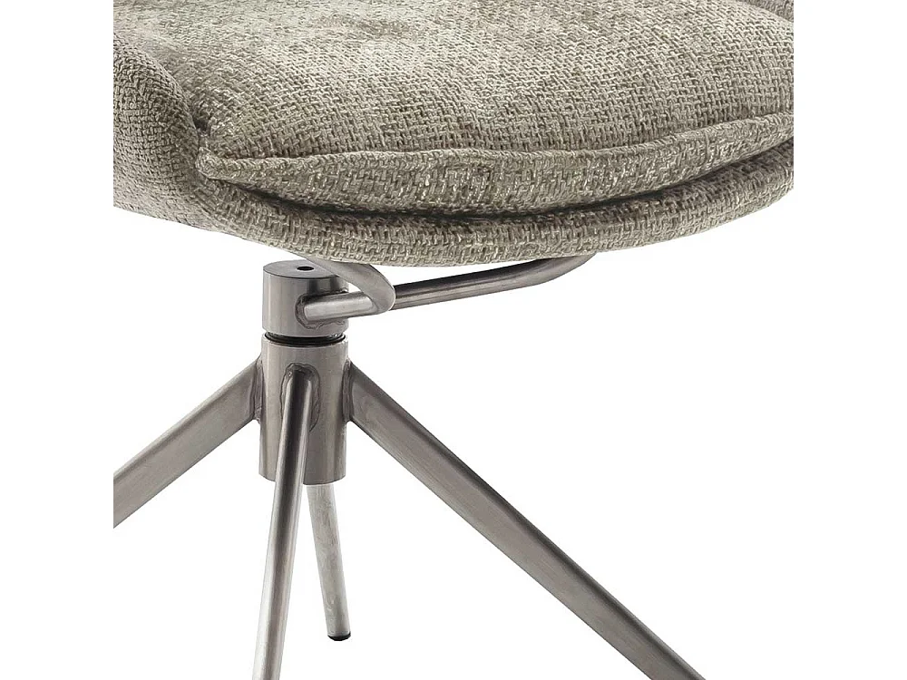 Esstisch Stühle aus Strukturstoff Gestell aus Metall (2er Set)