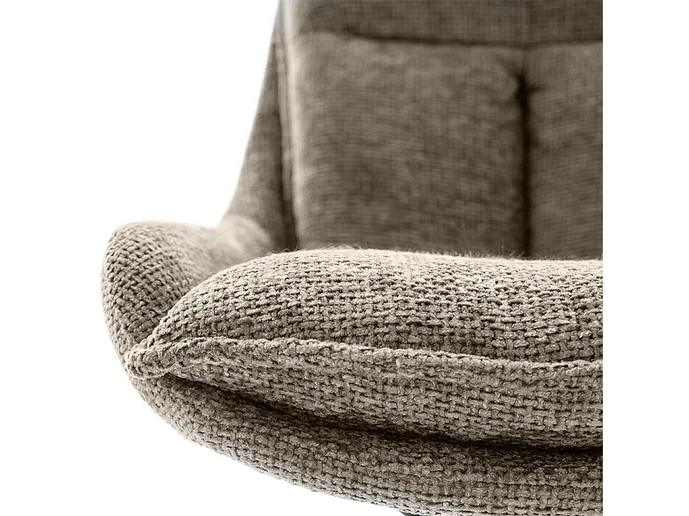 Esstisch Stühle aus Strukturstoff Gestell aus Metall (2er Set)