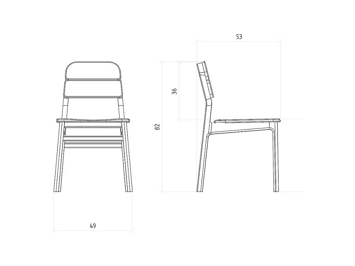 Esszimmerstuhl Stuhl Esszimmer mit gepolsterter Rückenlehne aus Massivholz (2er Set)