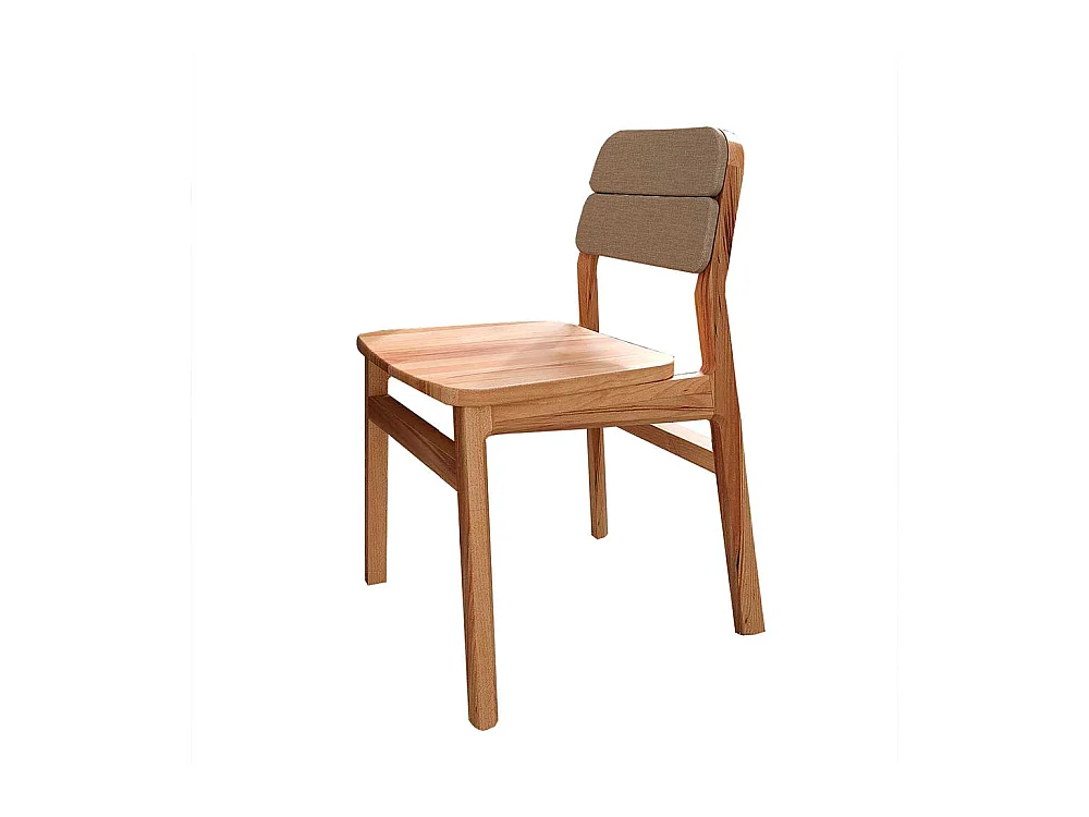 Esszimmerstuhl Stuhl Esszimmer mit gepolsterter Rückenlehne aus Massivholz (2er Set)