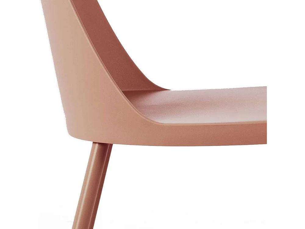 Esstisch Stühle in Rosenholz Kunststoff (4er Set)