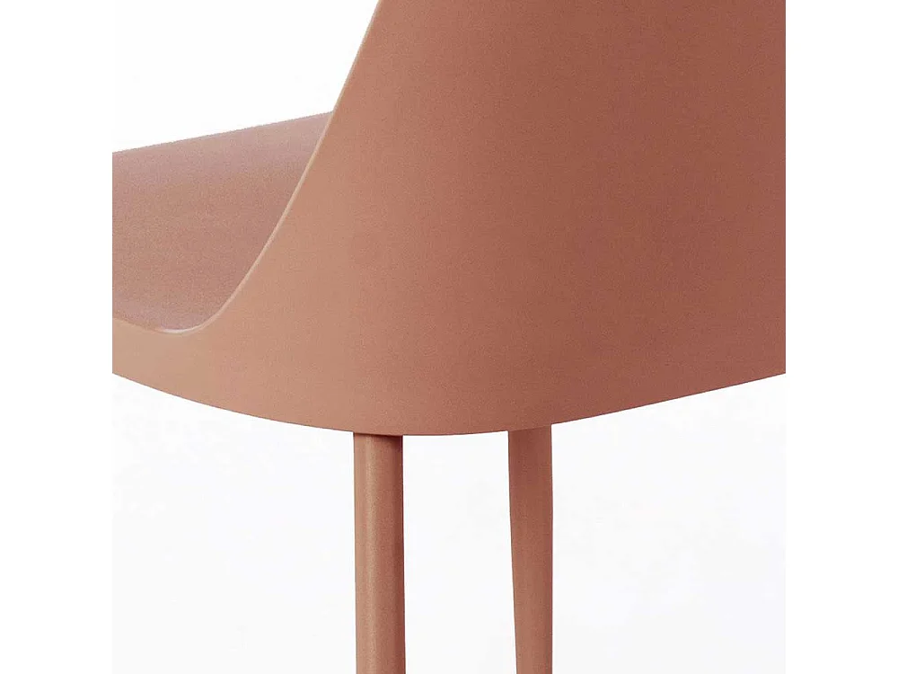 Esstisch Stühle in Rosenholz Kunststoff (4er Set)