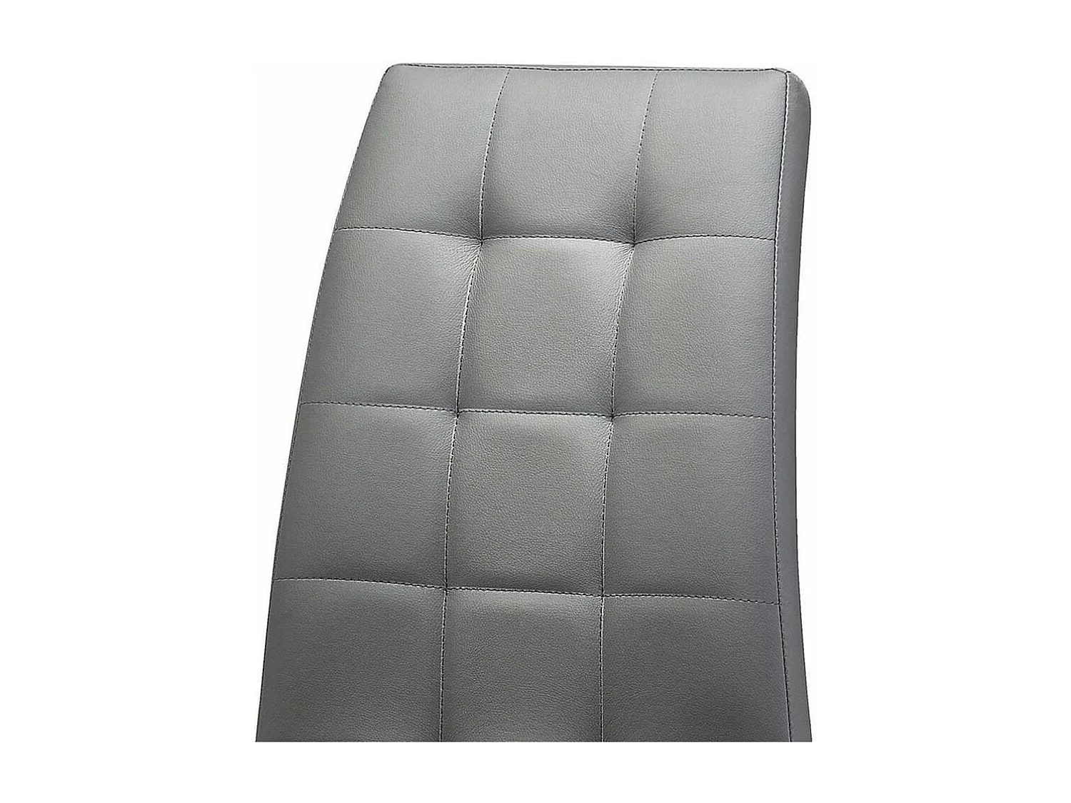 Polsterstuhl Set Esszimmer in Grau aufwendigen Steppungen (2er Set)