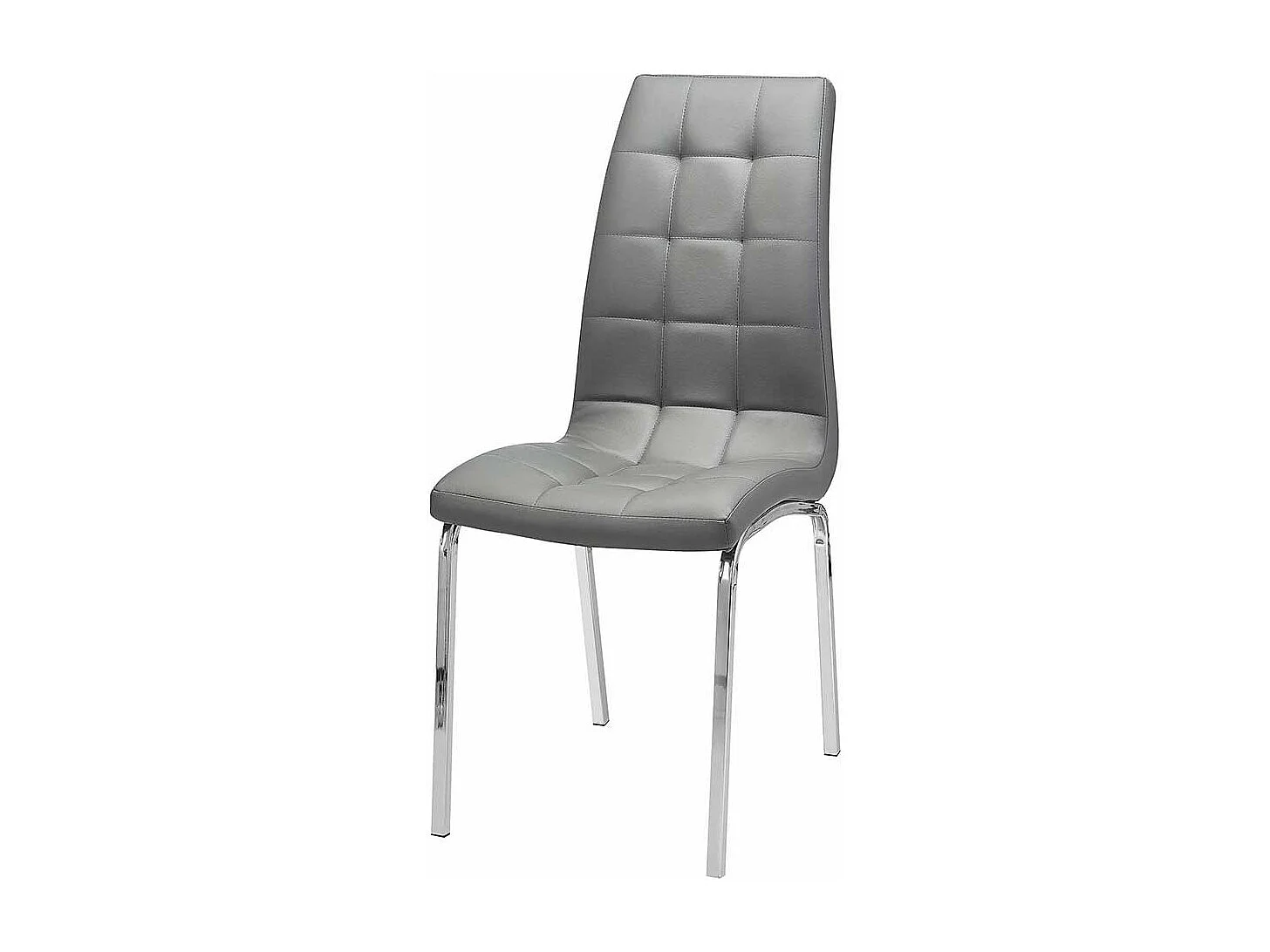 Polsterstuhl Set Esszimmer in Grau aufwendigen Steppungen (2er Set)