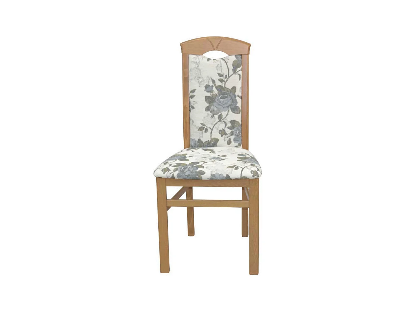 Polsterstuhl Set Esszimmer in Beige und Eichefarben hoher Lehne (2er Set)
