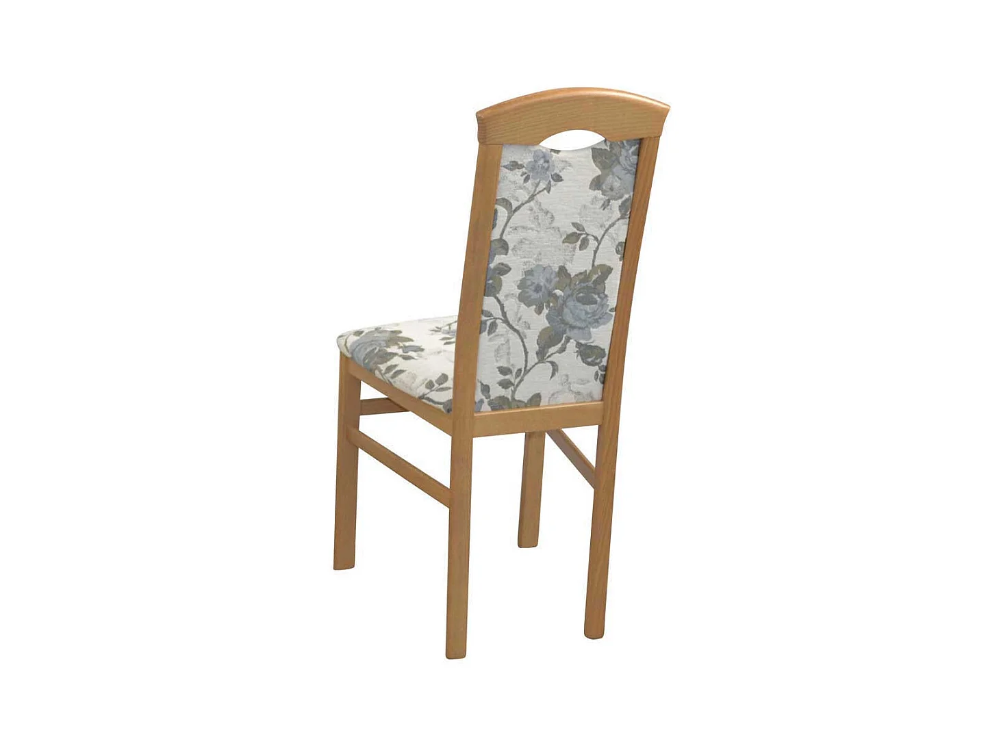 Polsterstuhl Set Esszimmer in Beige und Eichefarben hoher Lehne (2er Set)