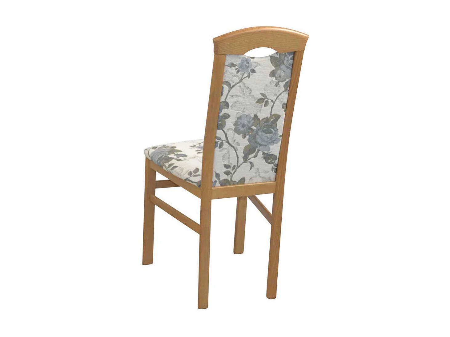 Polsterstuhl Set Esszimmer in Beige und Eichefarben hoher Lehne (2er Set)