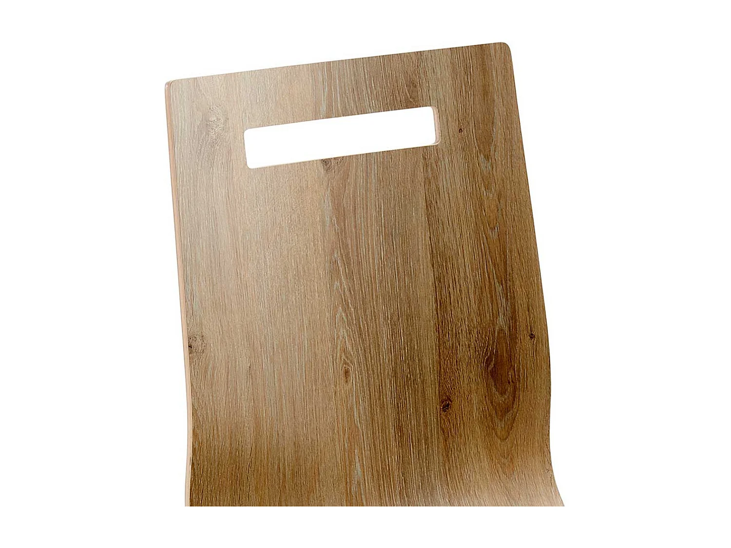 Esstischstuhl in Eichefarben Schichtholz und Stahl