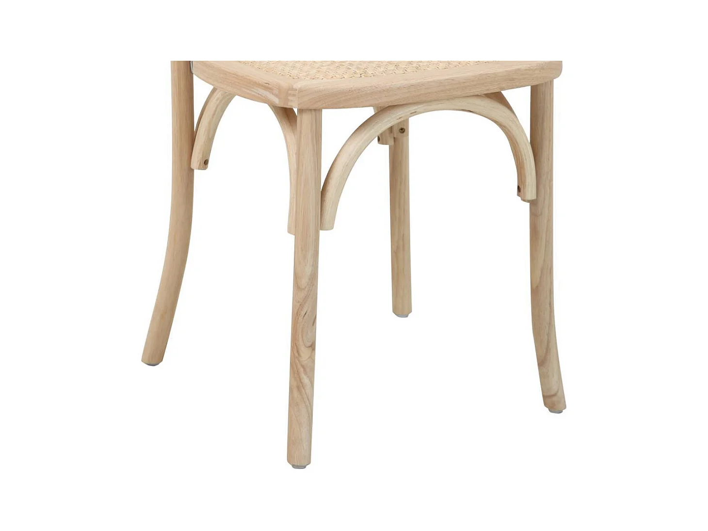 Esszimmerstuhl Bistrostühle aus Massivholz mit Zierverstrebungen (2er Set)