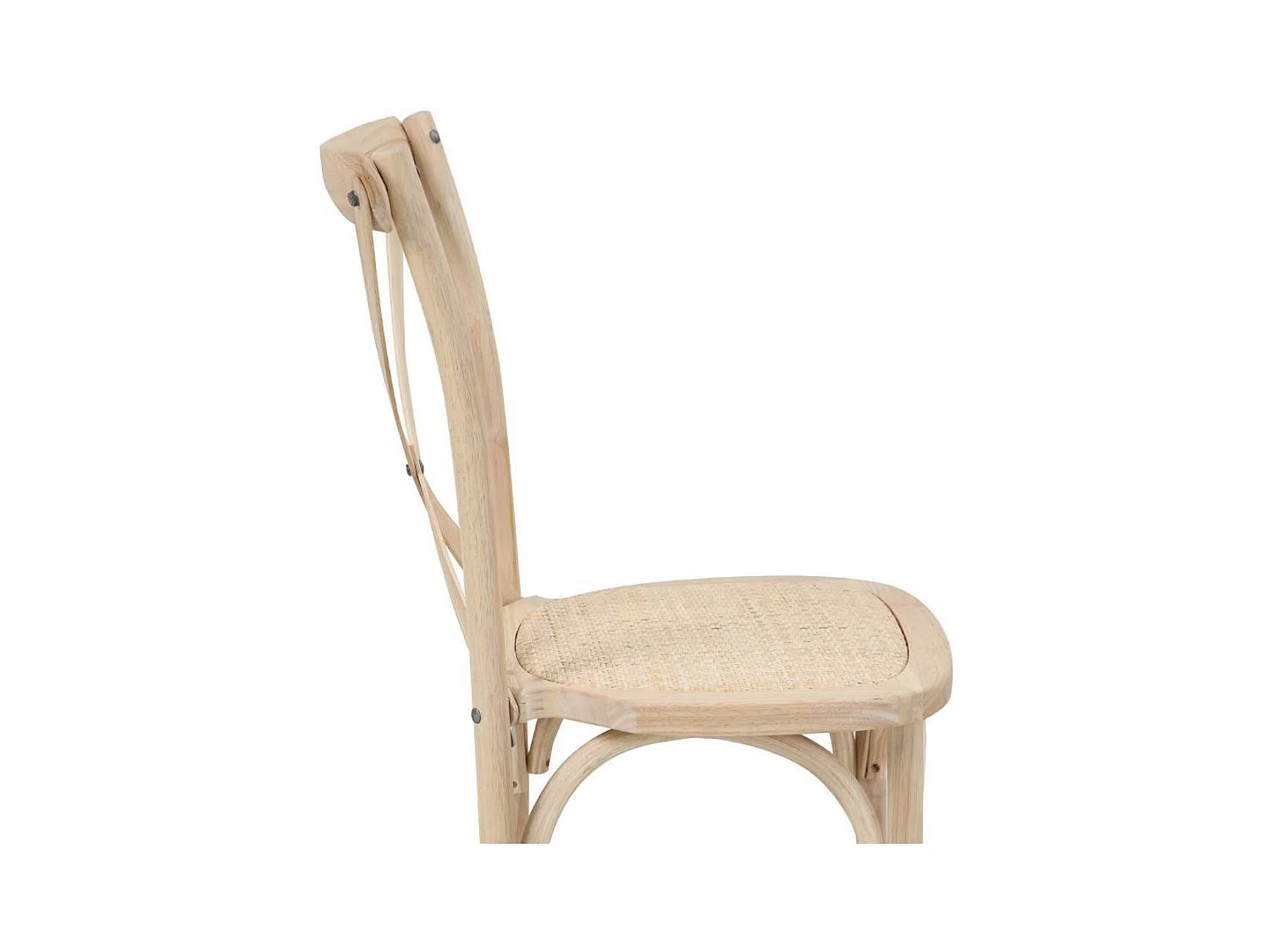 Esszimmerstuhl Bistrostühle aus Massivholz mit Zierverstrebungen (2er Set)