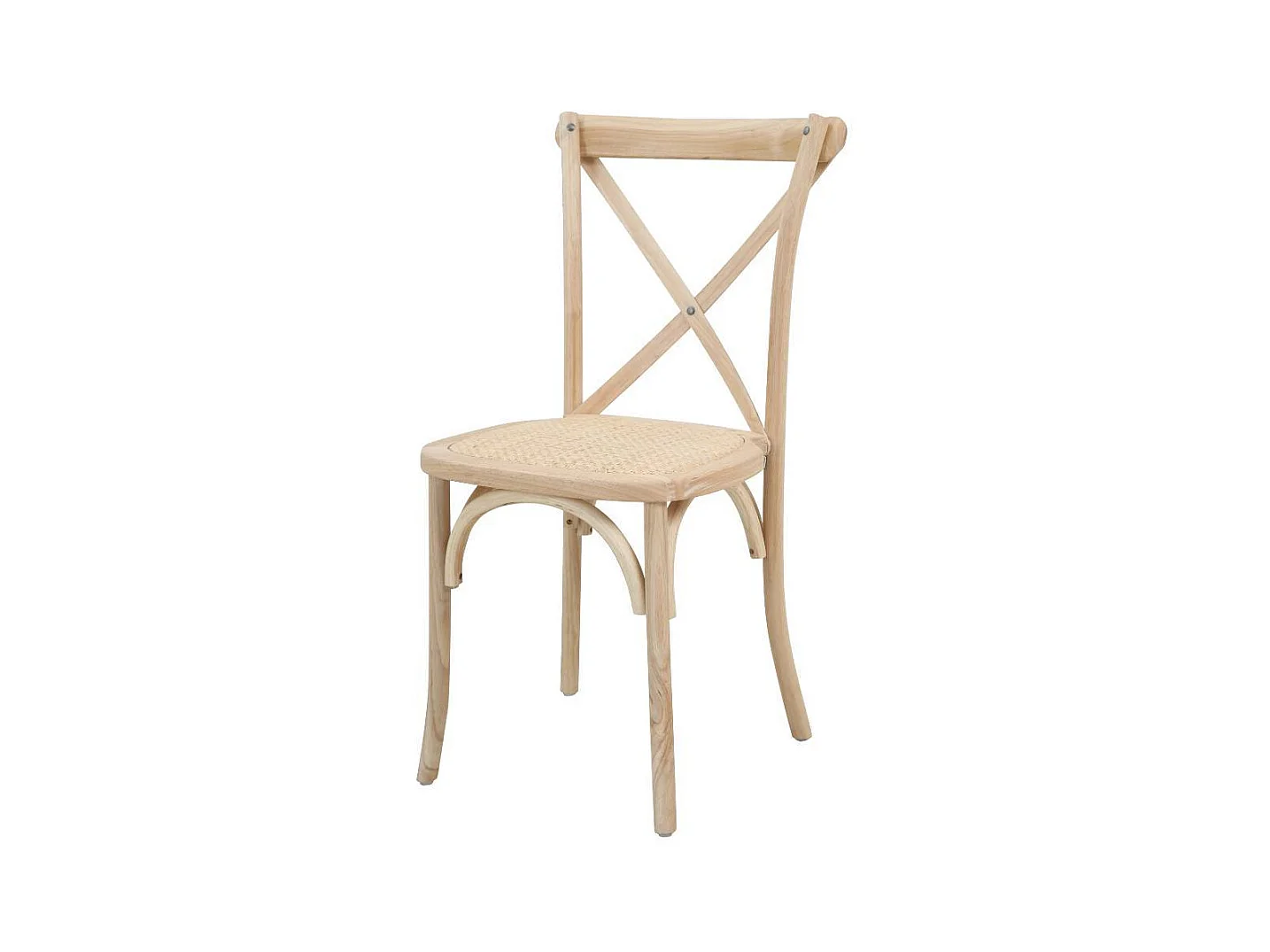 Esszimmerstuhl Bistrostühle aus Massivholz mit Zierverstrebungen (2er Set)