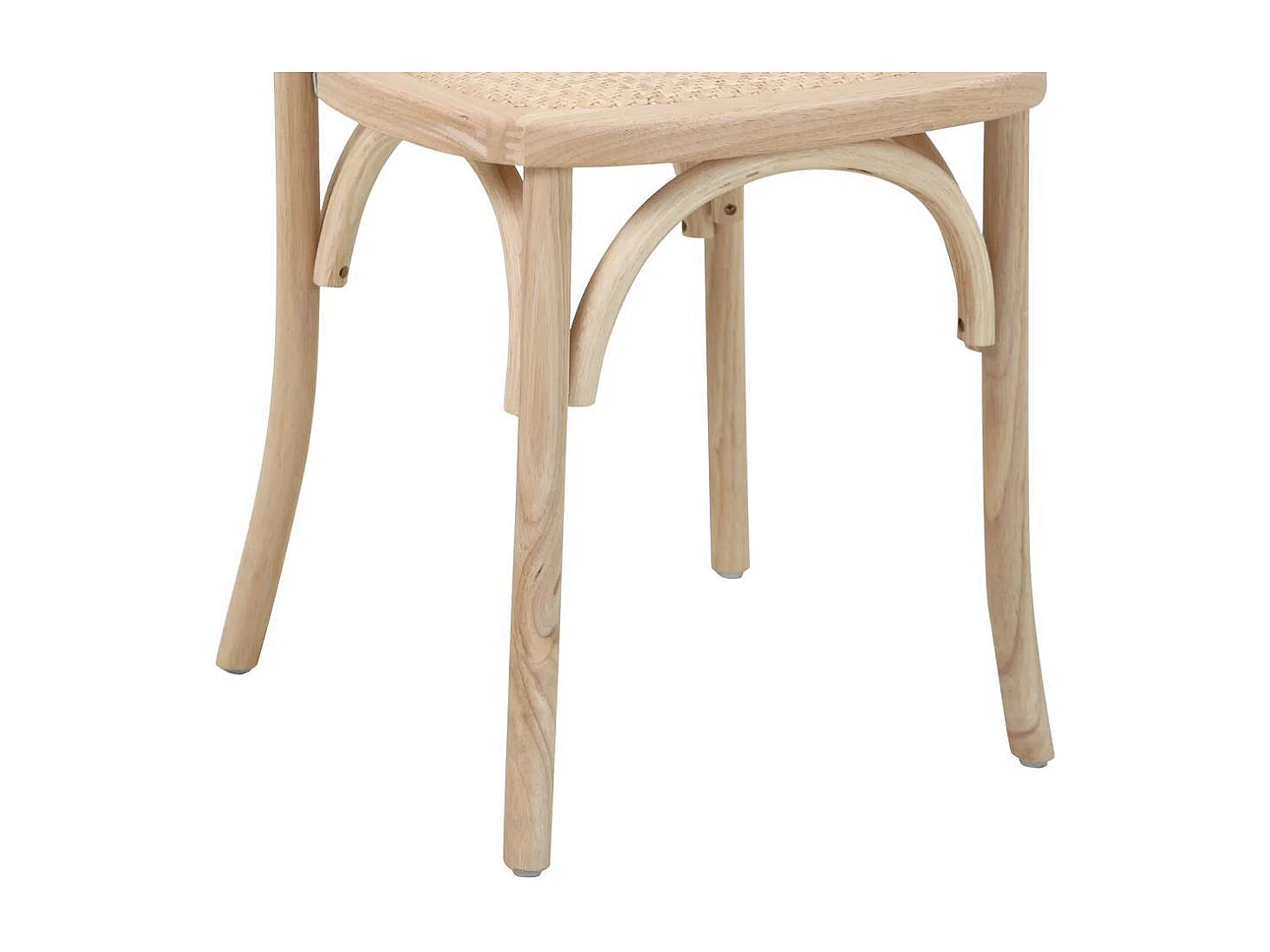 Esszimmerstuhl Bistrostühle aus Massivholz mit Zierverstrebungen (2er Set)