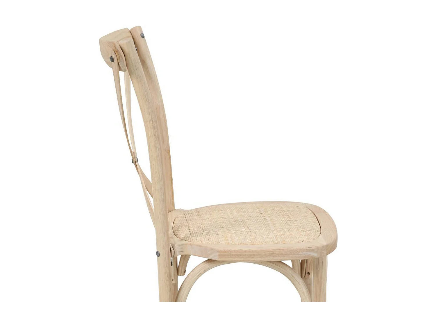 Esszimmerstuhl Bistrostühle aus Massivholz mit Zierverstrebungen (2er Set)