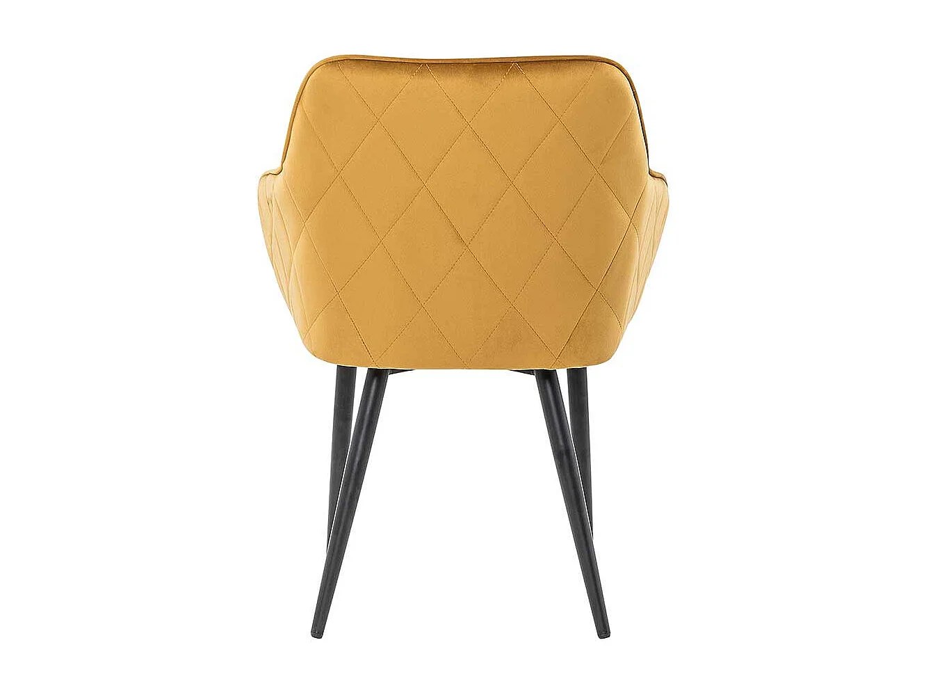 Polsterstühle in Gelb Samt Retro Design