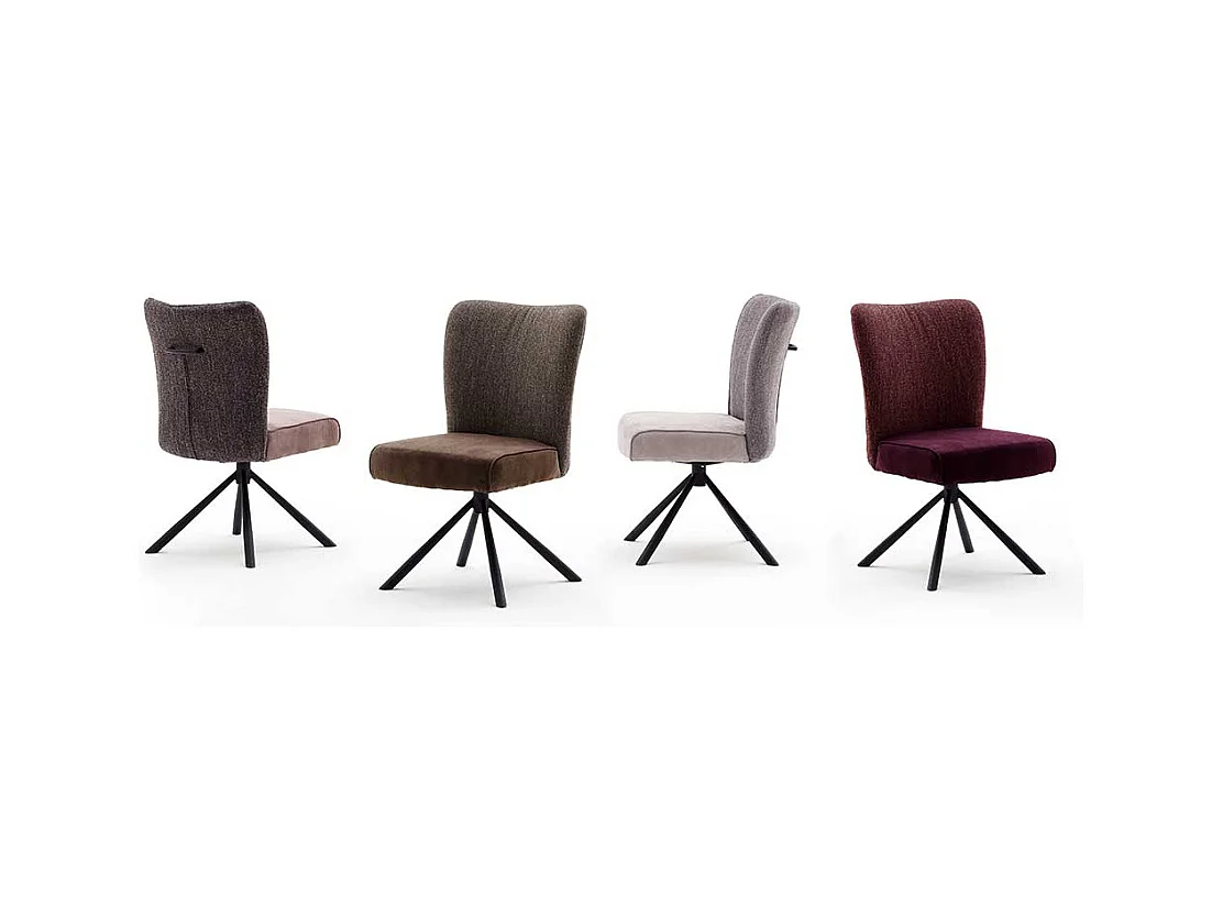 Esstisch St�hle in Dunkelrot hoher Lehne (2er Set)