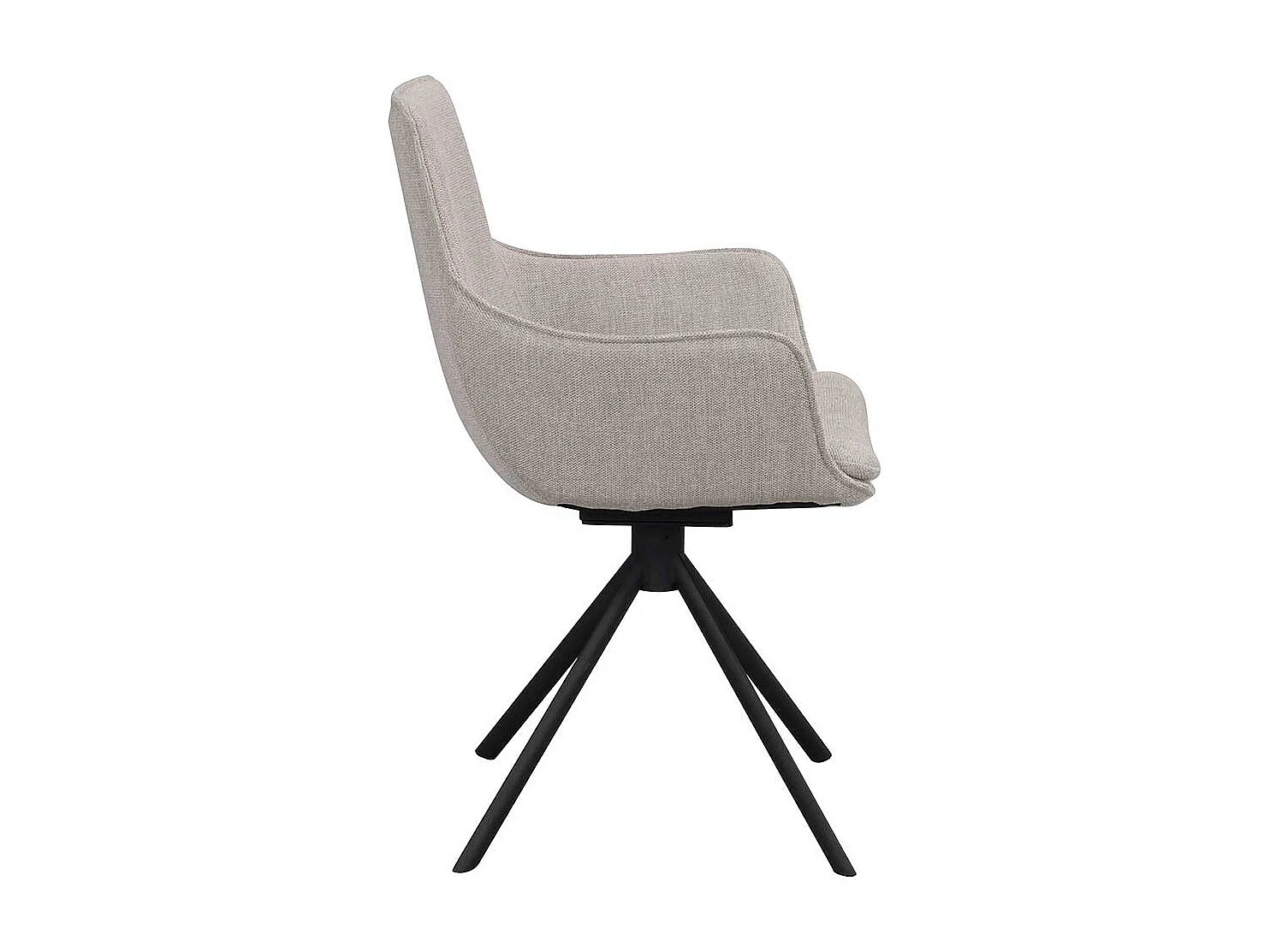 Esszimmerarmlehnstuhl Set in Grau Schwarz (2er Set)