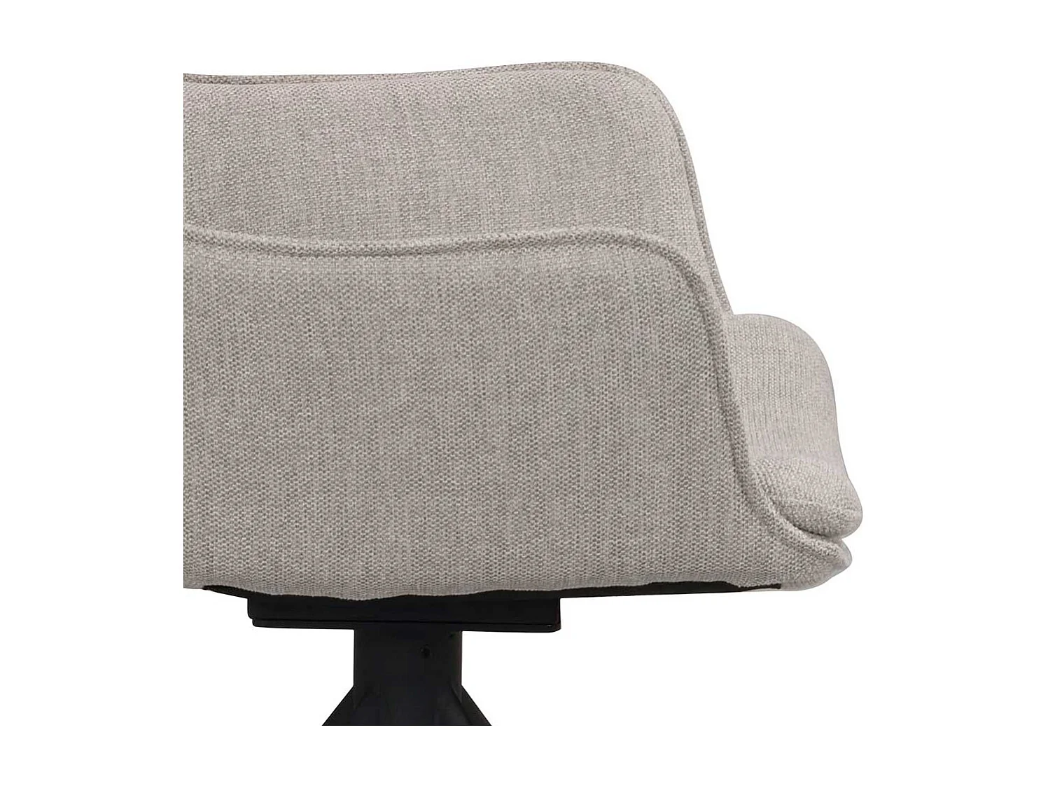 Esszimmerarmlehnstuhl Set in Grau Schwarz (2er Set)