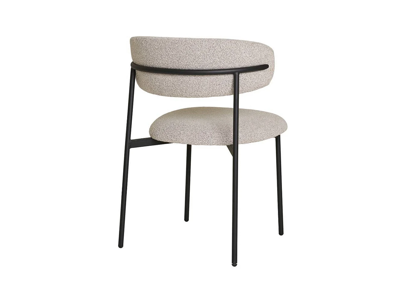 Esszimmerstuhl Küchenstuhl in Beige mit gepolsterter Rückenlehne (2er Set)