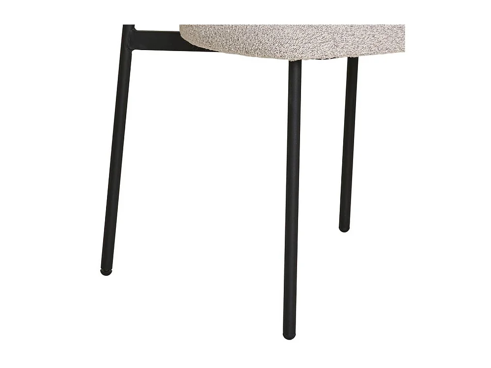 Esszimmerstuhl Küchenstuhl in Beige mit gepolsterter Rückenlehne (2er Set)