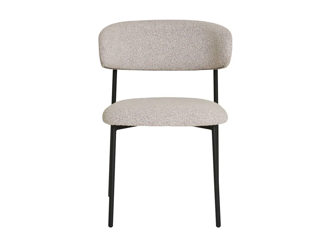 Esszimmerstuhl Küchenstuhl in Beige mit gepolsterter Rückenlehne (2er Set)