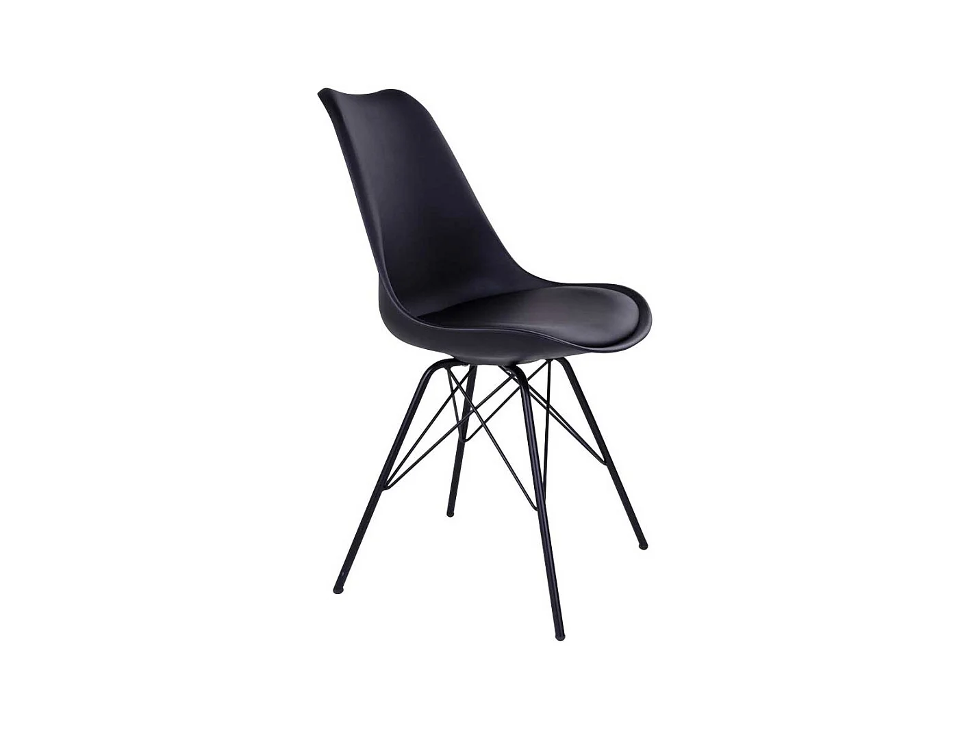 Esstischst�hle in Schwarz Skandi Design (2er Set)