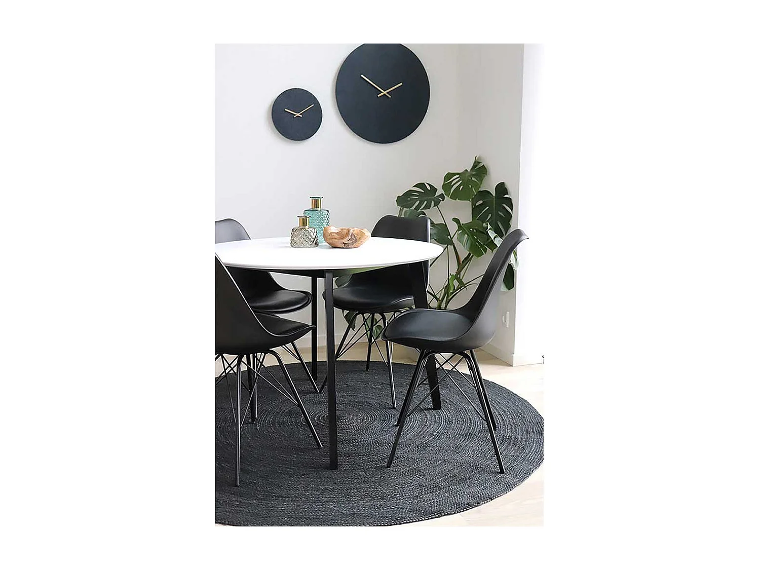 Esstischstühle in Schwarz Skandi Design (2er Set)