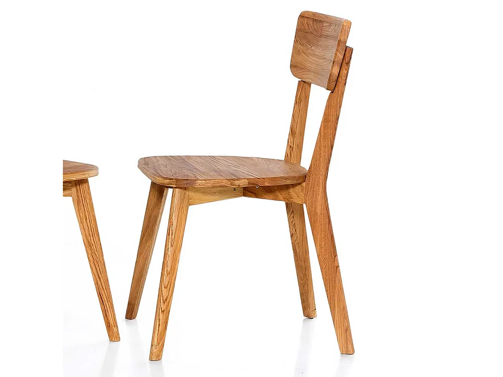 Vollholzstuhl aus Eiche Massivholz modernem Design