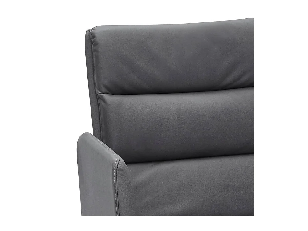 Armlehnstuhl Esszimmerstuhl in Dunkelgrau mit aufwendigen Steppungen