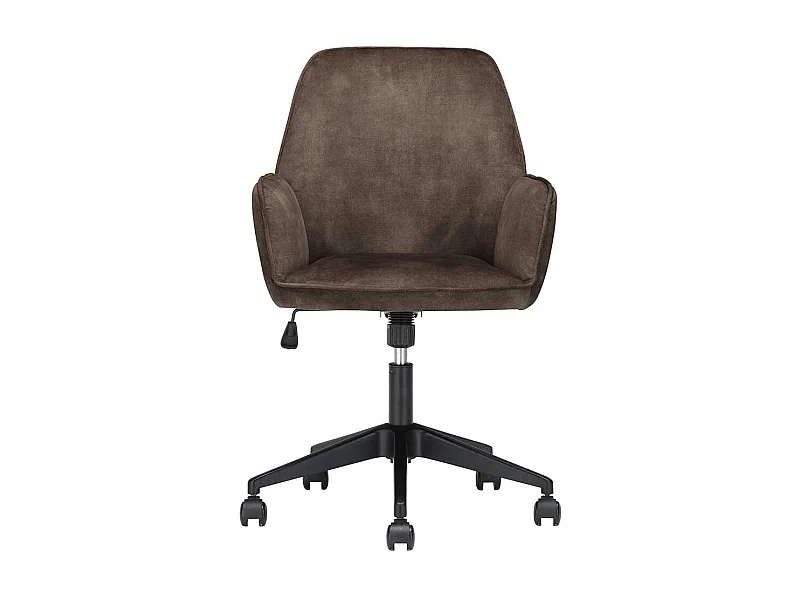 Drehbarer Armlehner in Anthrazit Velours höhenverstellbarem Sitz