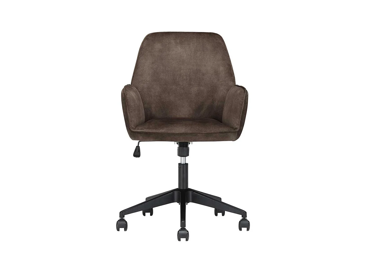 Drehbarer Armlehner in Anthrazit Velours h�henverstellbarem Sitz