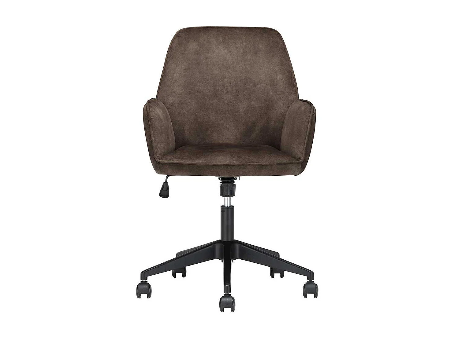 Drehbarer Armlehner in Anthrazit Velours höhenverstellbarem Sitz