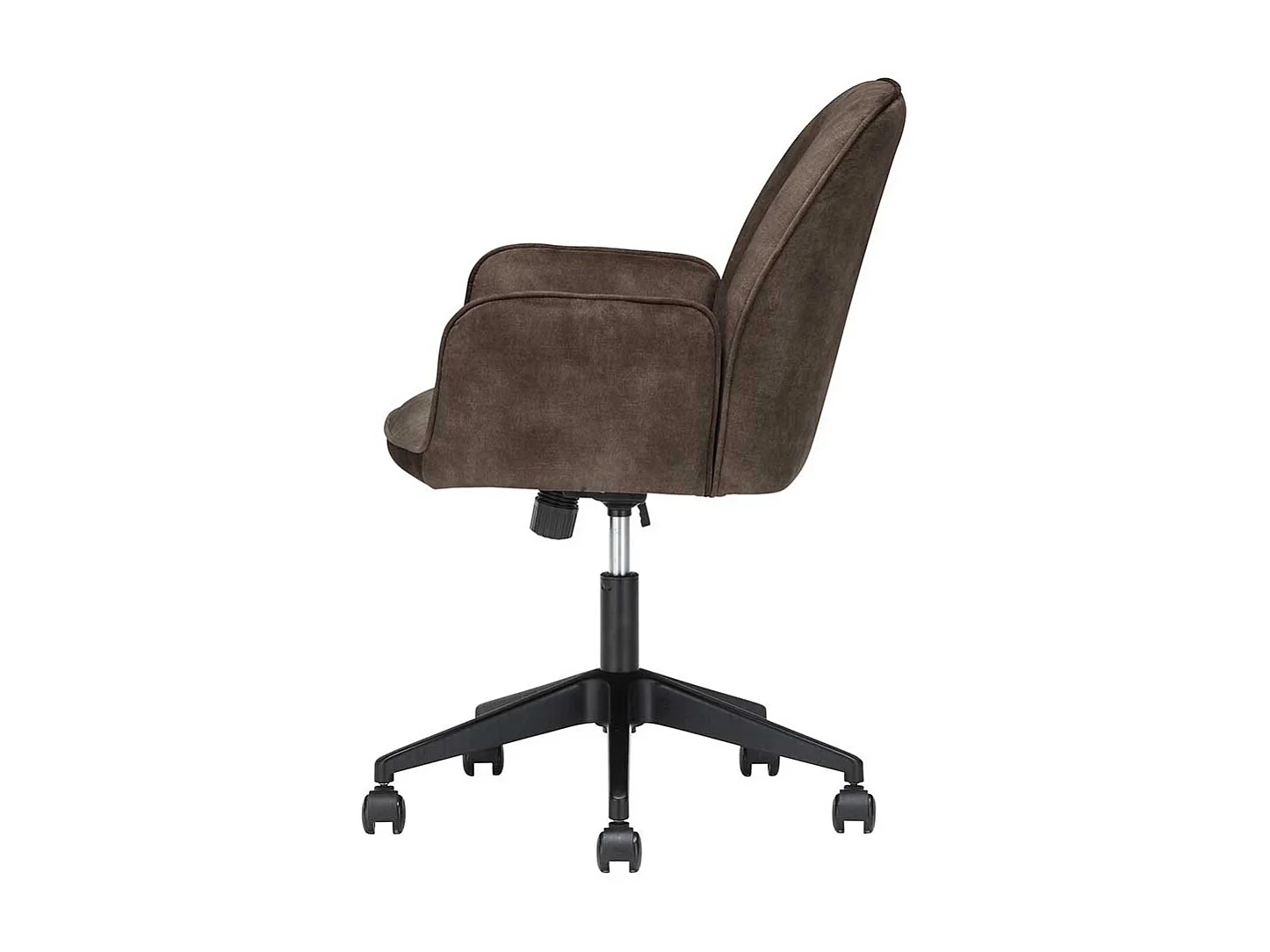 Drehbarer Armlehner in Anthrazit Velours höhenverstellbarem Sitz