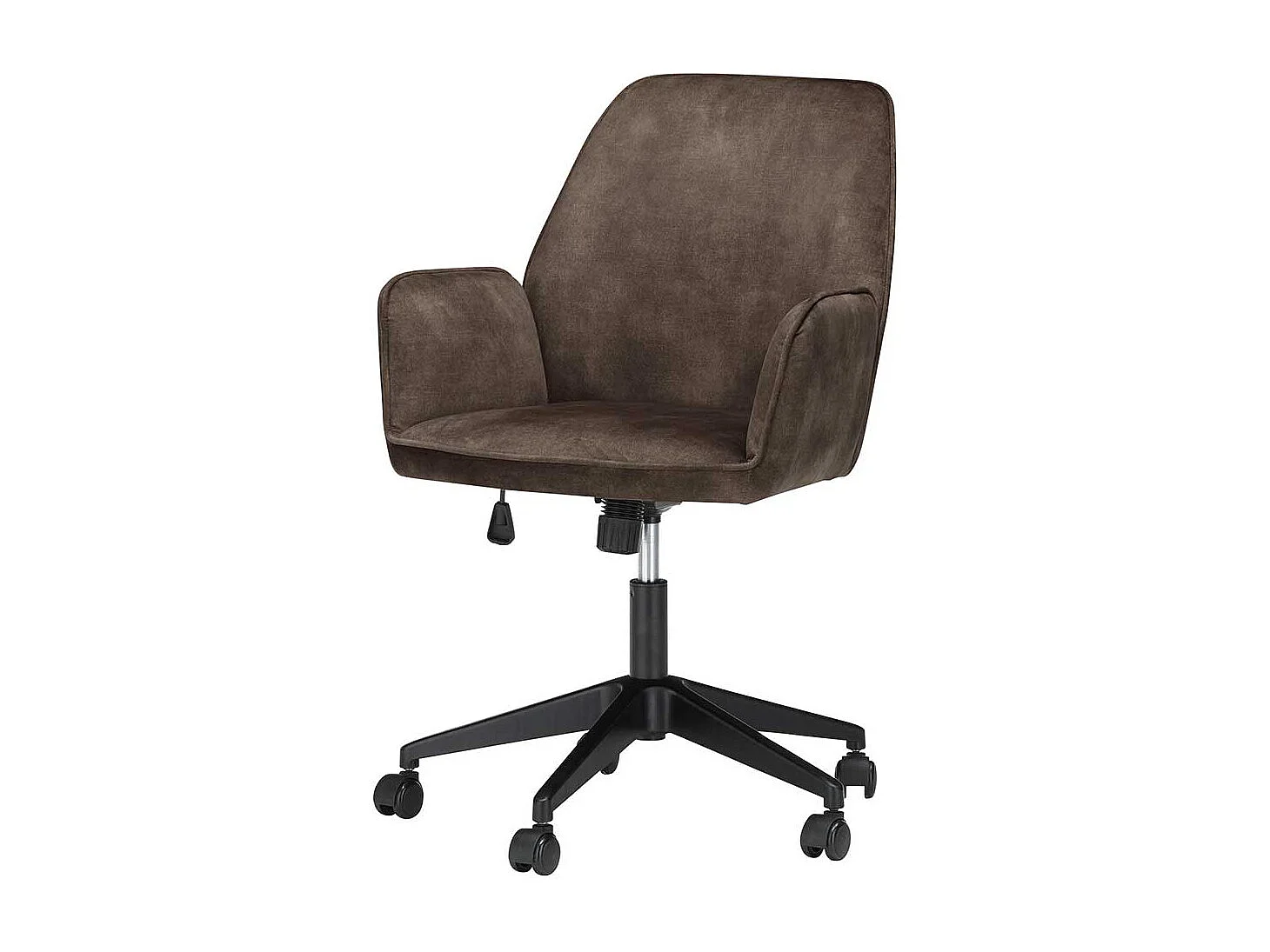 Drehbarer Armlehner in Anthrazit Velours höhenverstellbarem Sitz