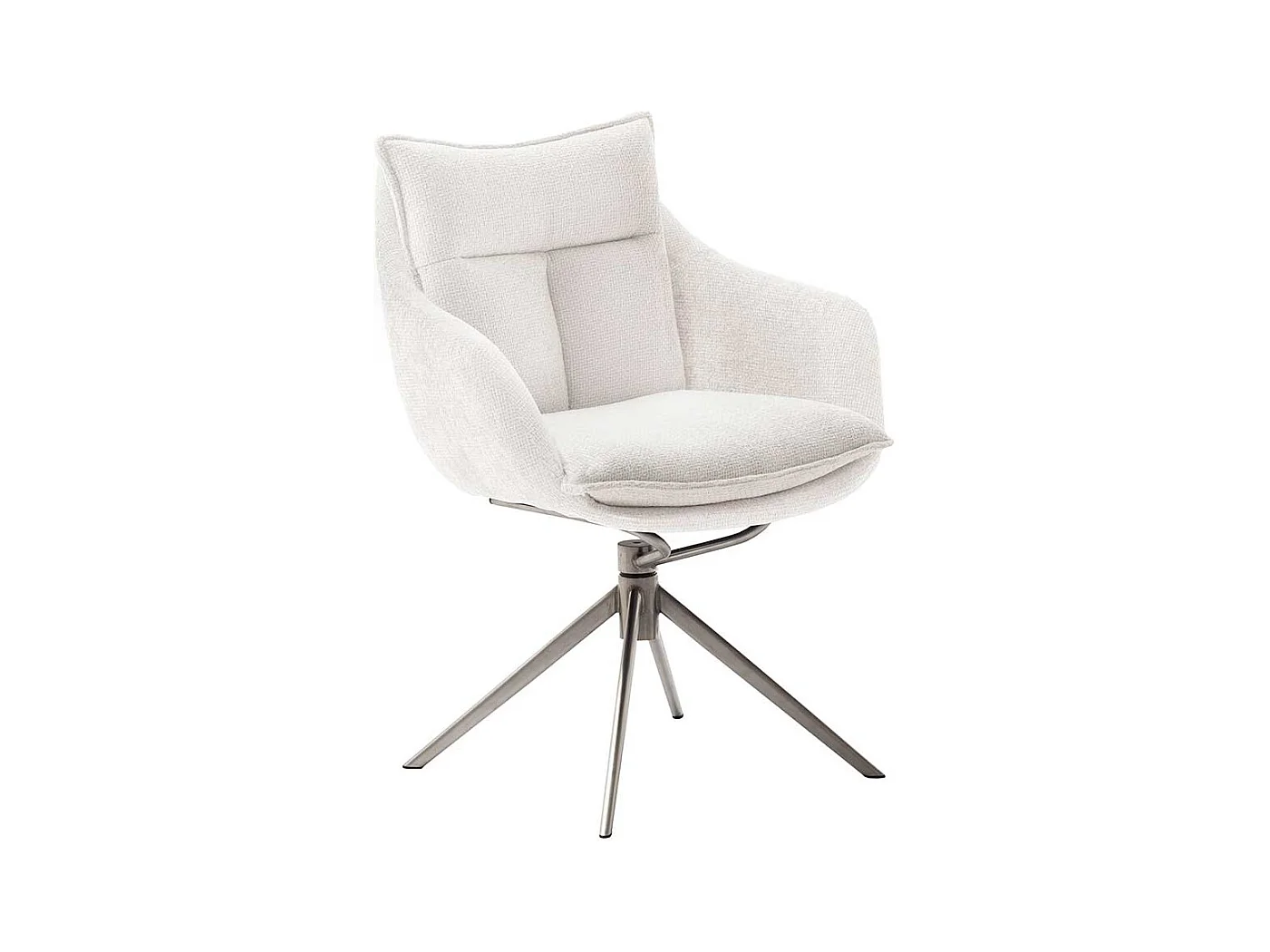 Esszimmerstuhl aus Strukturstoff Armlehnen (2er Set)