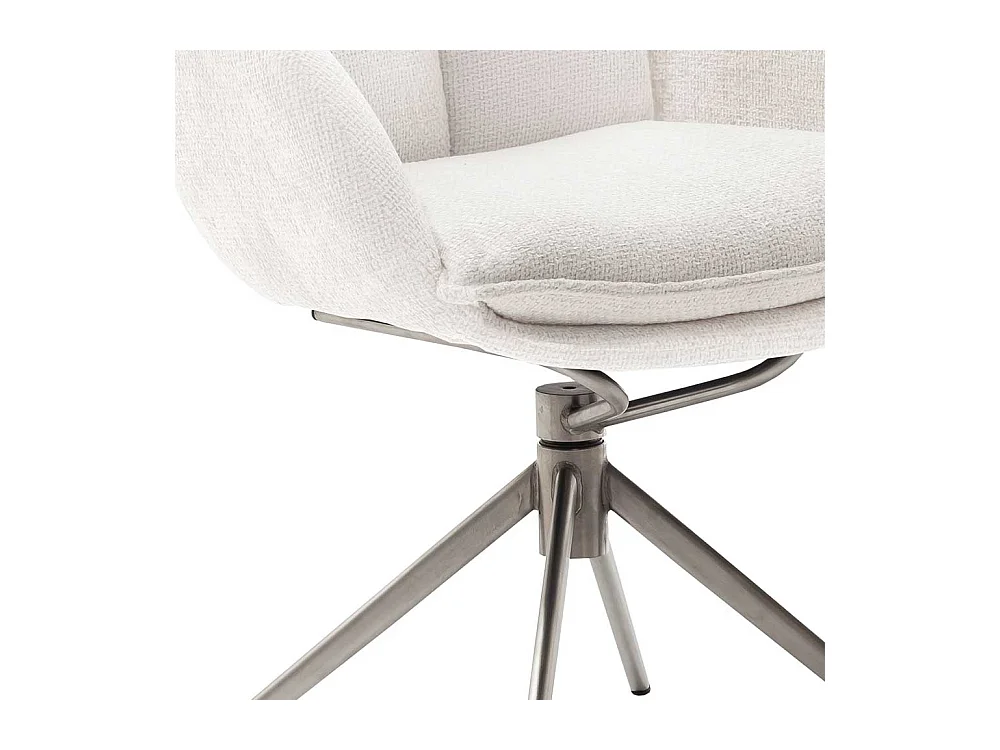 Esszimmerstuhl aus Strukturstoff Armlehnen (2er Set)