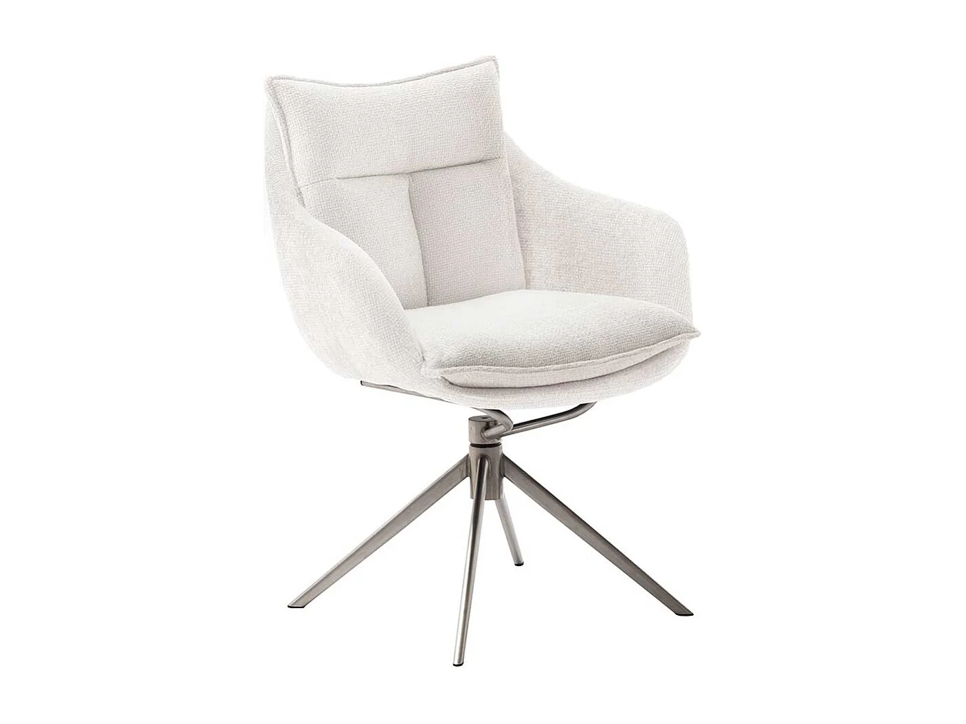 Esszimmerstuhl aus Strukturstoff Armlehnen (2er Set)