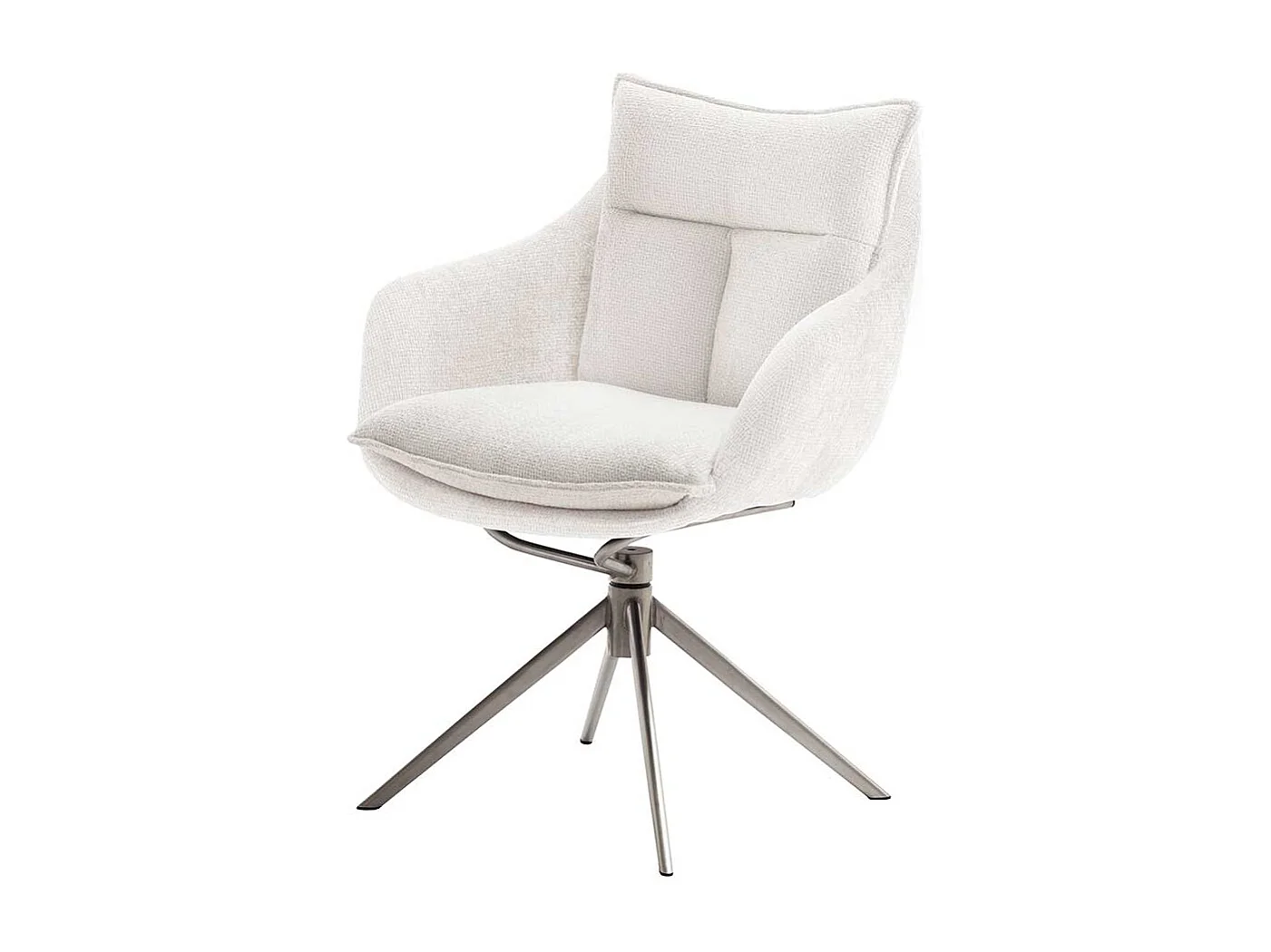 Esszimmerstuhl aus Strukturstoff Armlehnen (2er Set)