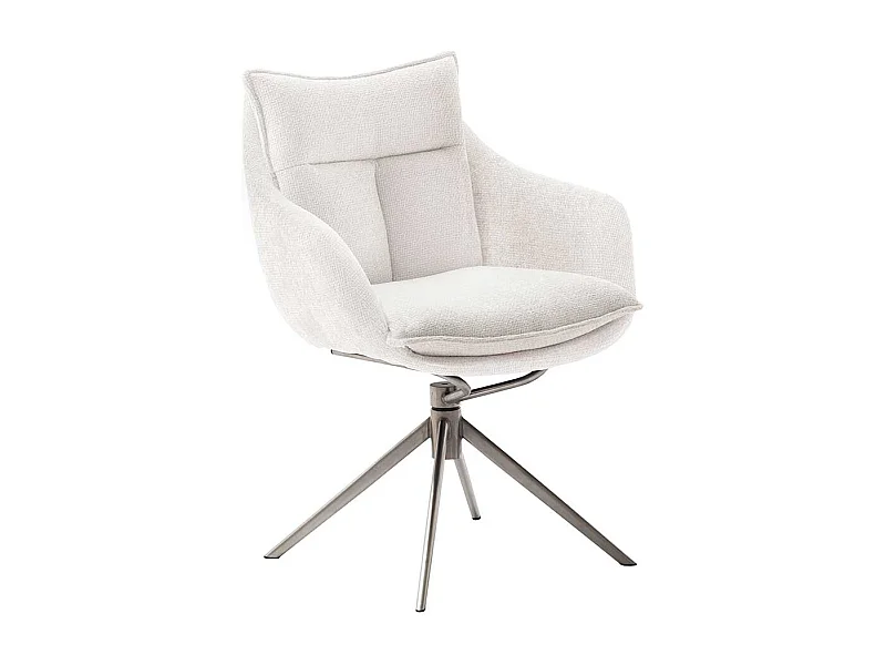 Esszimmerstuhl aus Strukturstoff Armlehnen (2er Set)