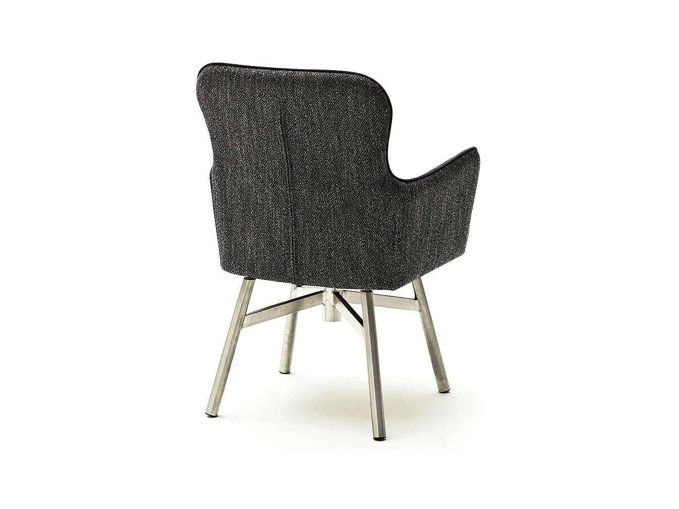 Armlehner in Anthrazit Stoff drehbar (2er Set)