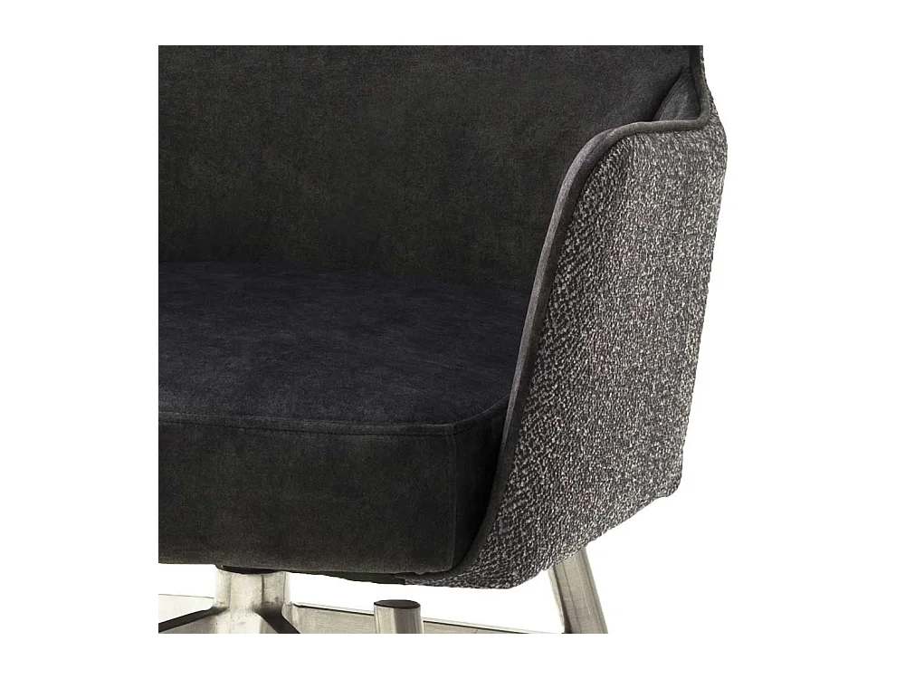 Armlehner in Anthrazit Stoff drehbar (2er Set)