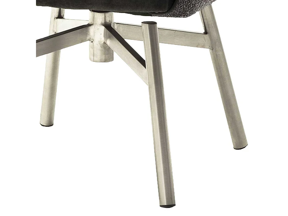 Armlehner in Anthrazit Stoff drehbar (2er Set)