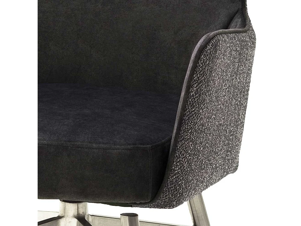 Armlehner in Anthrazit Stoff drehbar (2er Set)
