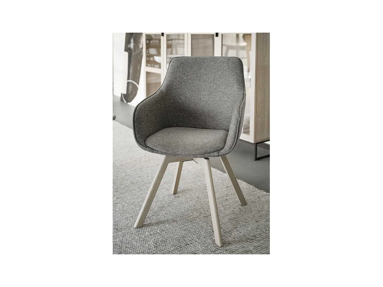 Esszimmerstuhl Stuhl Esszimmer mit Armlehnen und gepolsterter Rückenlehne (2er Set)