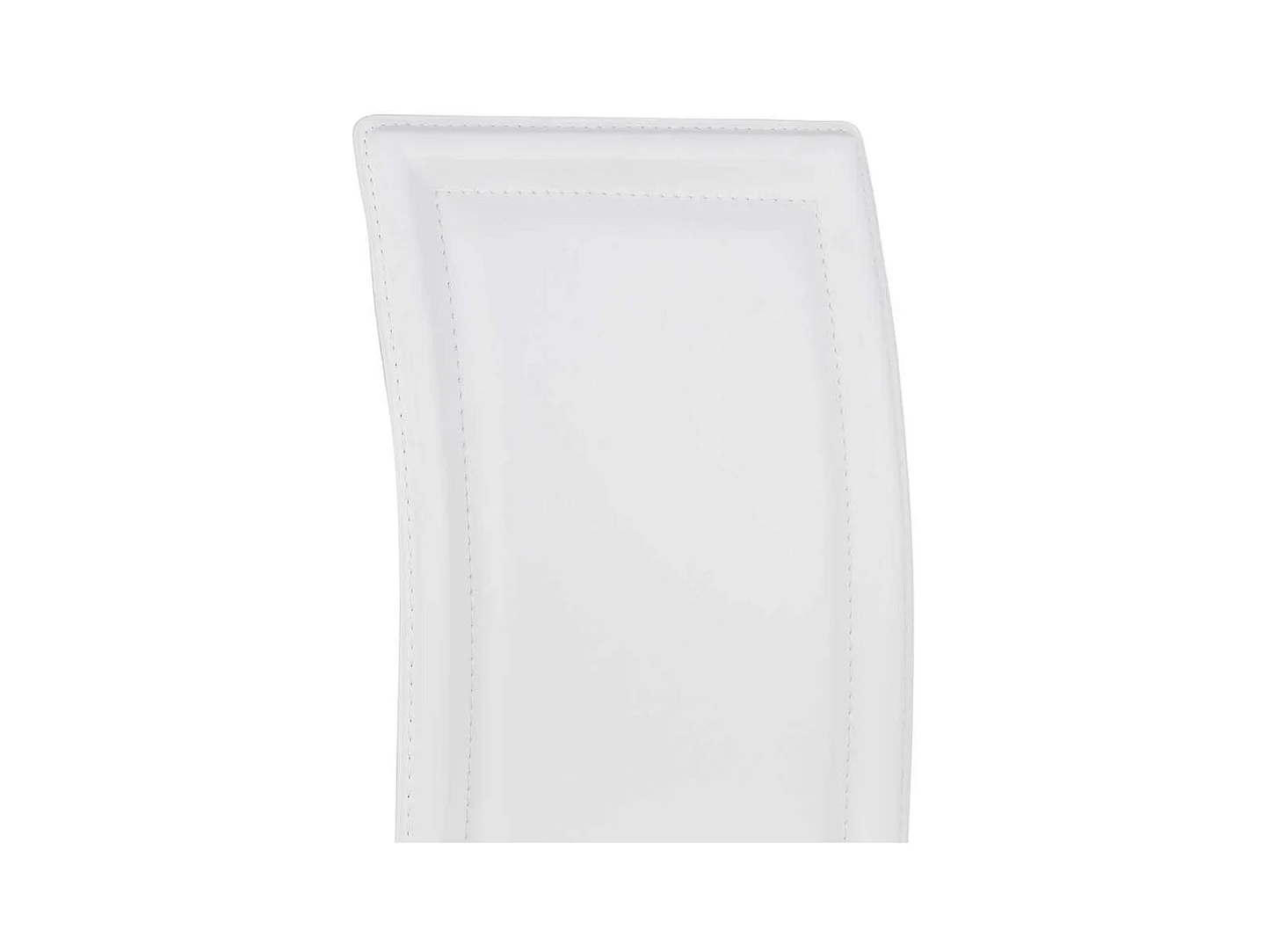 Esstischstuhl in Weiß Kunstleder hoher Lehne (4er Set)