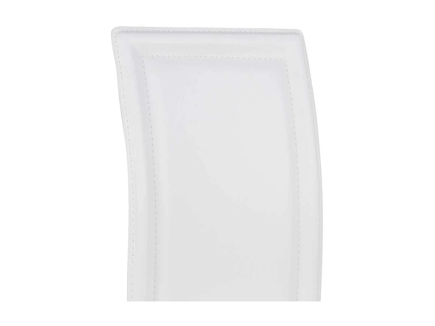 Esstischstuhl in Weiß Kunstleder hoher Lehne (4er Set)