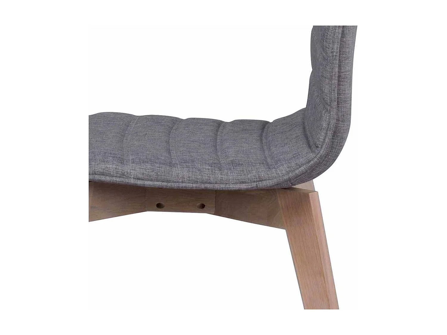 Esstischstuhl Set in Grau Eiche White Wash (2er Set)