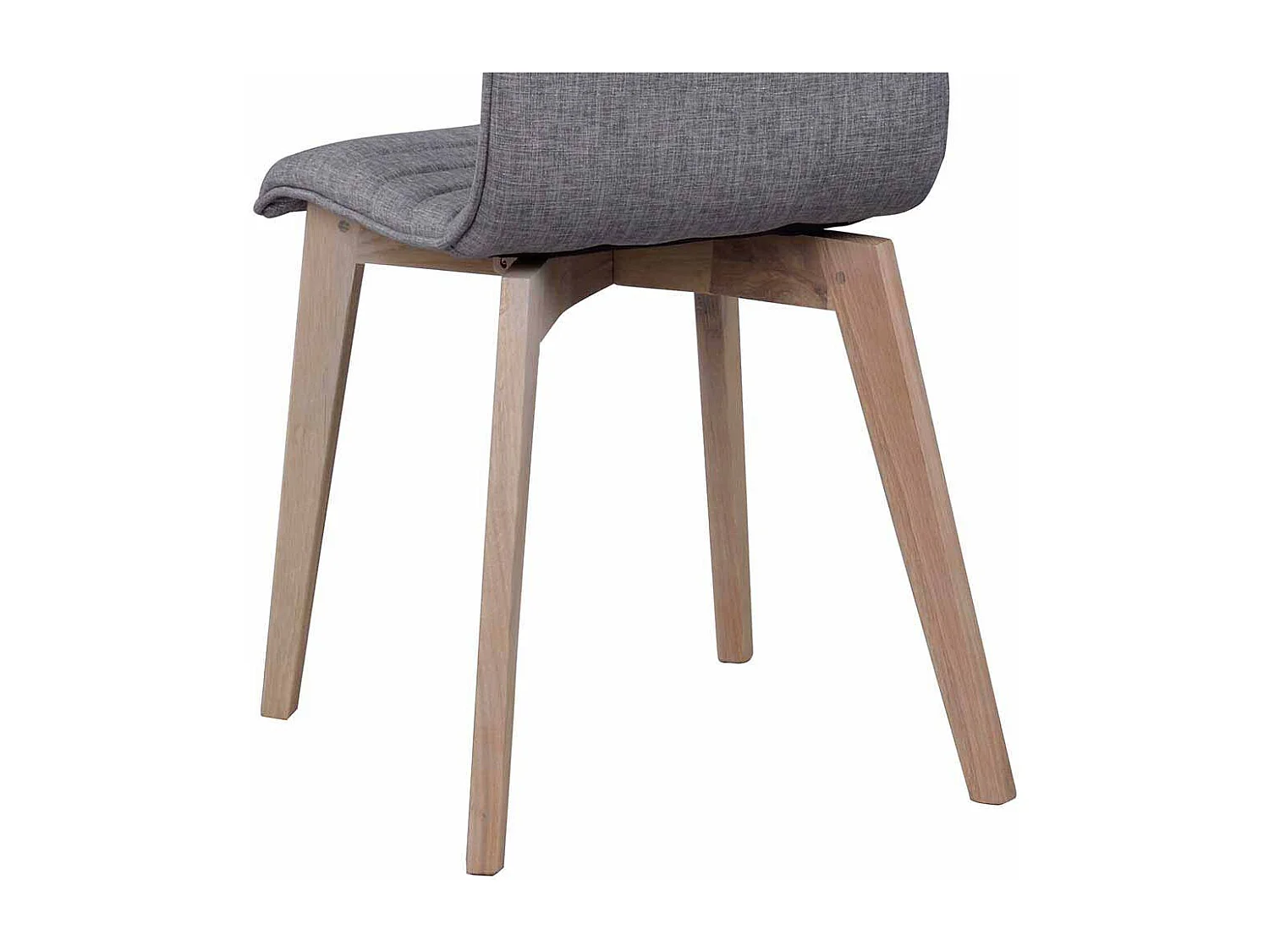 Esstischstuhl Set in Grau Eiche White Wash (2er Set)