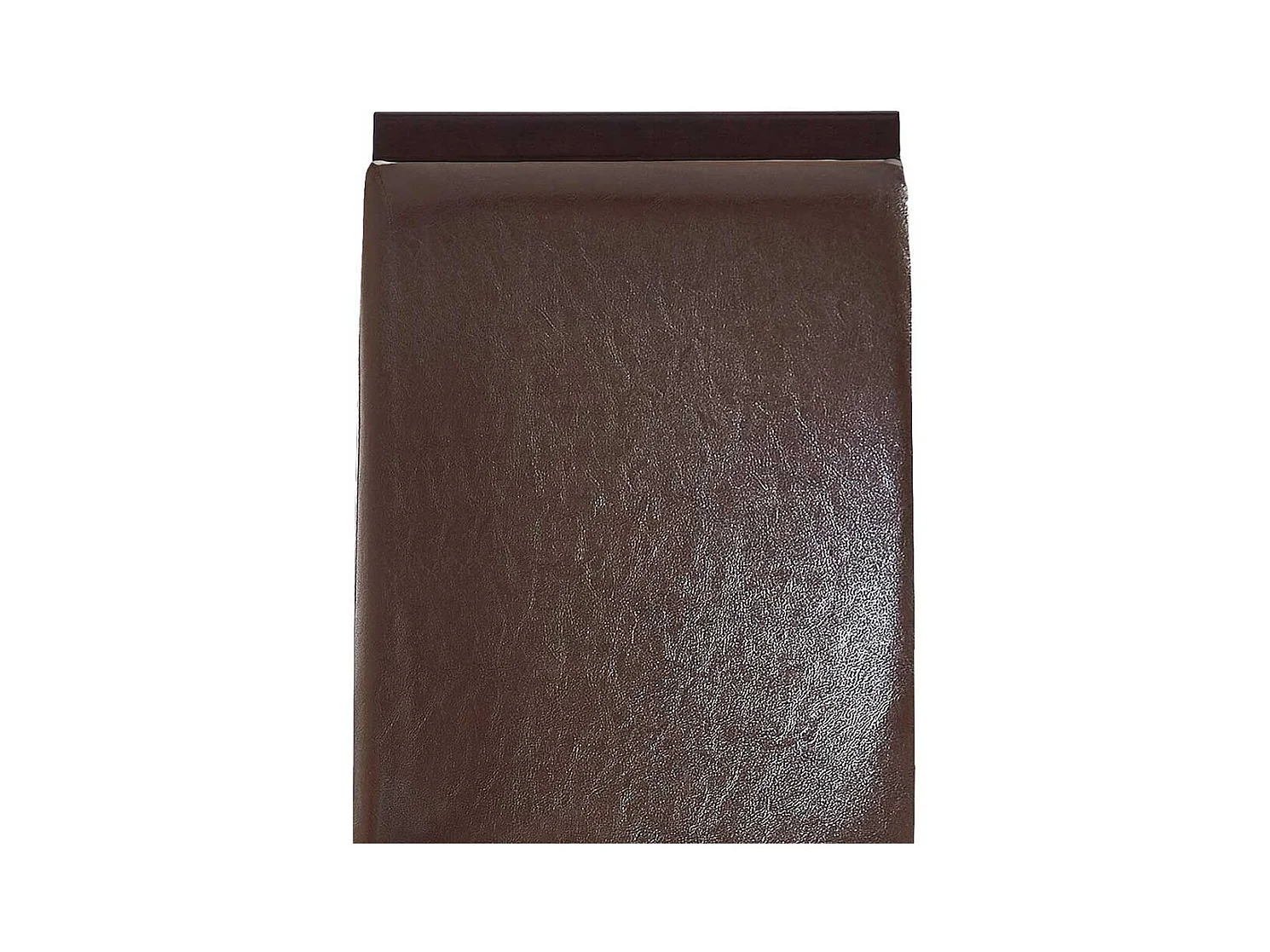 Esszimmer Polsterstühle in Dunkelbraun Kunstleder Wengefarben (2er Set)