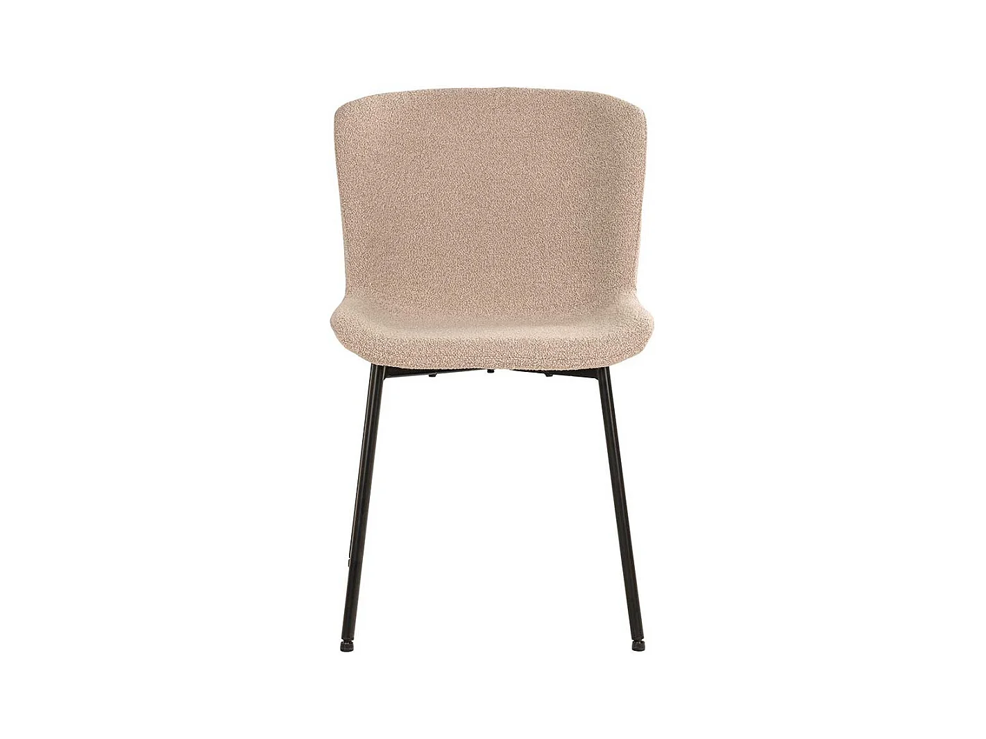 Polsterstuhl Esszimmer Stühle im Skandi Design mit Gestell aus Metall (2er Set)