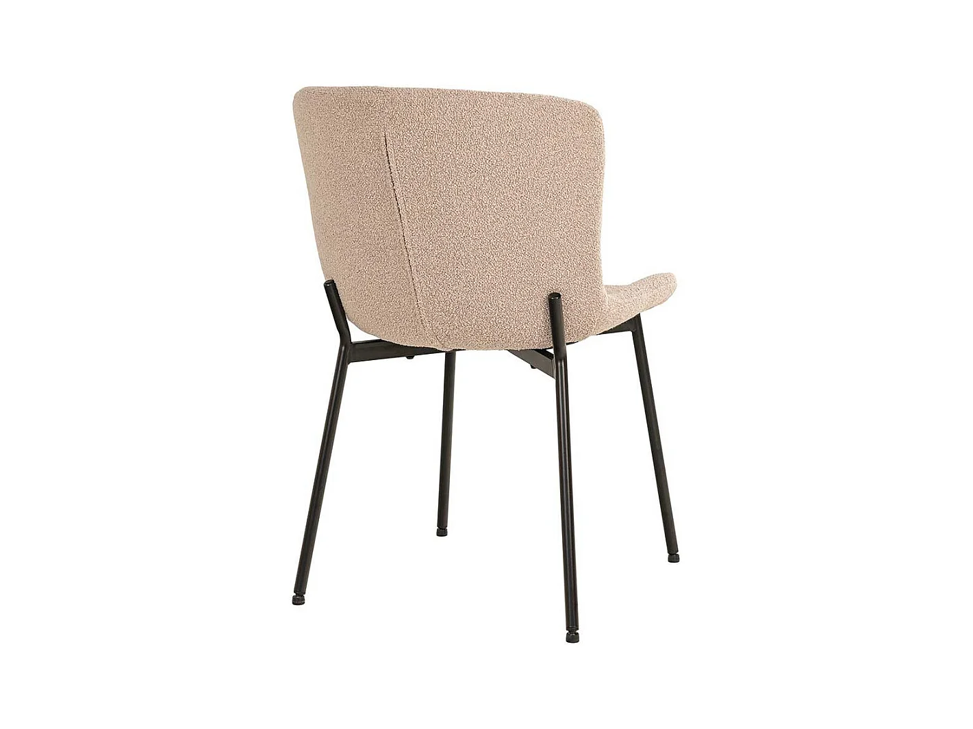 Polsterstuhl Esszimmer Stühle im Skandi Design mit Gestell aus Metall (2er Set)